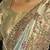 pista madhurai silk blend saree with jari thread cut dana and jardoshi heavy hand work