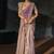rose gold tanchoi silk blend saree with jari cut dana moti and emerald heavy hand work and 1 extra dupatta