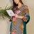 Multicolor printed pure cotton kurta trouser dupatta set
