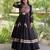black cotton silk embroidered designer lehenga-choli upto 42