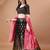 black silk blend woven designer lehenga-choli upto 42