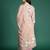 Mauve printed pure cotton kurta trouser dupatta set