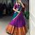 purple cotton poly woven designer lehenga-choli upto 42