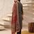 Black printed pure cotton kurta trouser dupatta set