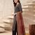Black printed pure cotton kurta trouser dupatta set