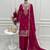 Dark rani soft crunchy silk blend sharara suit set