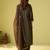 Green embroidered liva kurta trouser dupatta set