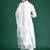 White printed pure cotton kurta trouser dupatta set