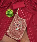 embroidered unstitched dress material