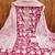 Women Pink Printed Floral Dress Material