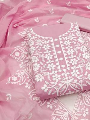 Embroidered Unstitched Dress Material 1