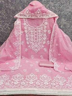 Embroidered Unstitched Dress Material 2