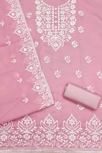 embroidered unstitched dress material