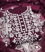 embroidered unstitched dress material