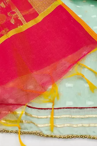 woven design unstitched dress material