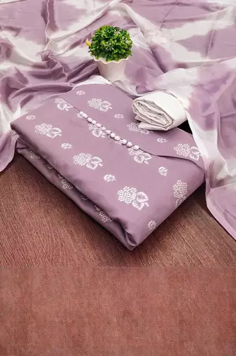 printed unstitched dress material
