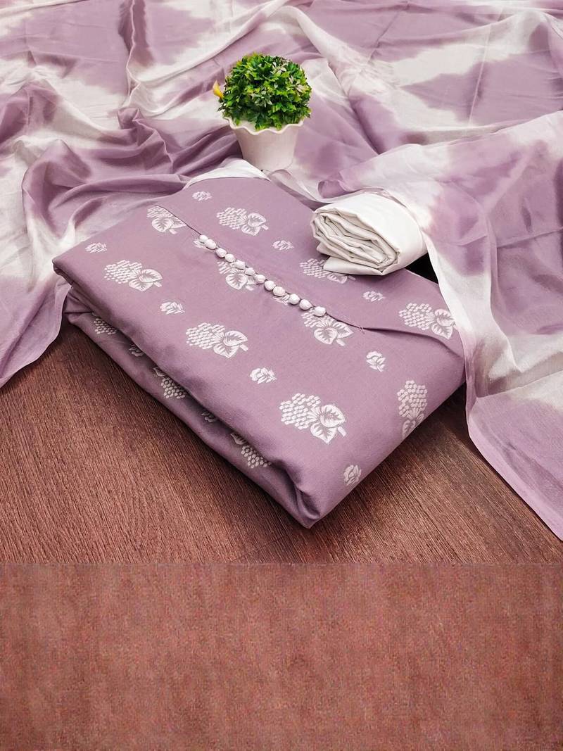 Printed Unstitched Dress Material