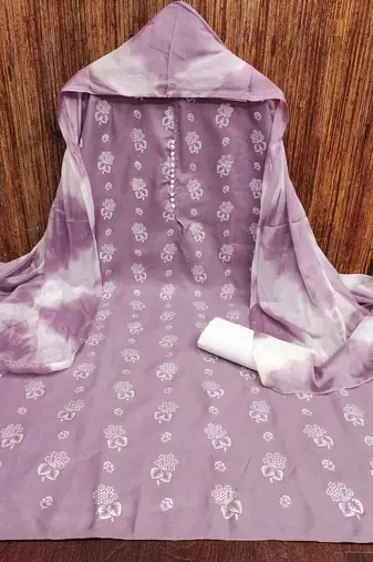 printed unstitched dress material