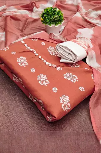 printed unstitched dress material