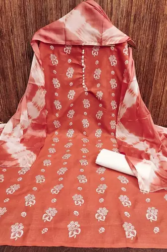 printed unstitched dress material