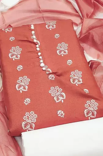 printed unstitched dress material