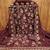Maroon Vichitra Silk Embroidery Work Unstitched Dress Material