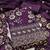 Purple Vichitra Silk Embroidery Work Unstitched Dress Material