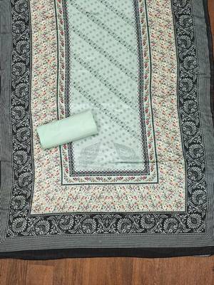 embroidered silk blend unstitched dress material 4
