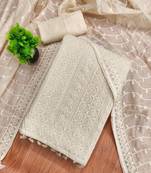 embroidered unstitched dress material
