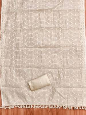 embroidered unstitched dress material 4