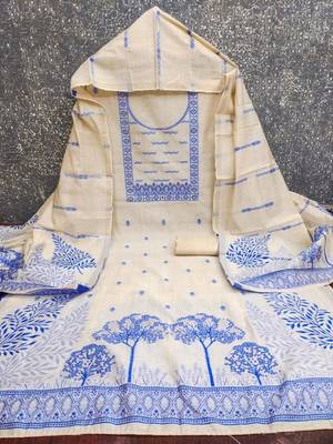 printed unstitched dress material 2