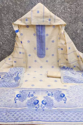 printed unstitched dress material