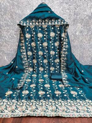 embroidered unstitched dress material 2