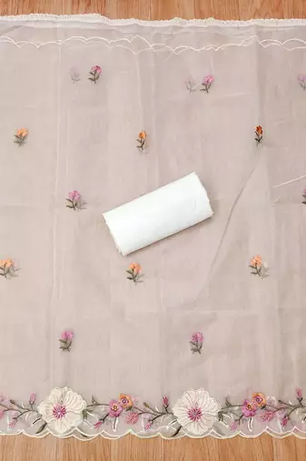 embroidered unstitched dress material
