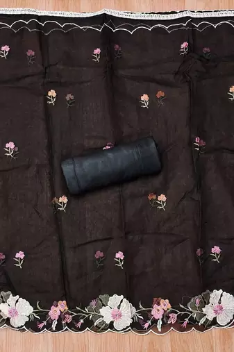 embroidered unstitched dress material