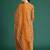 Mustard printed pure cotton kurta trouser dupatta set