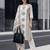Off white printed pure cotton kurta trouser dupatta set