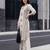 Off white printed pure cotton kurta trouser dupatta set