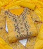 ethnic embroidered unstitched dress material