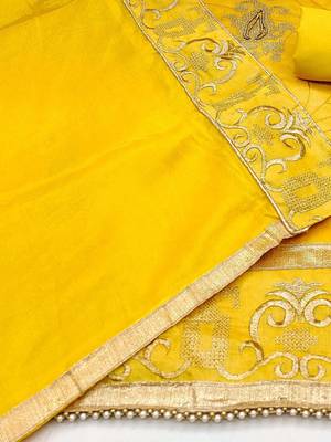 ethnic embroidered unstitched dress material 3