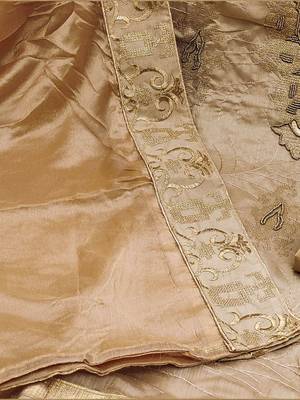 ethnic motif embroidered unstitched dress material with beads & stones 4