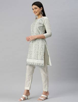 embroidered cotton unstitched dress material 4