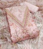 embroidered organza unstitched dress material