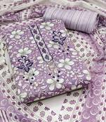 floral printed unstitched dress material