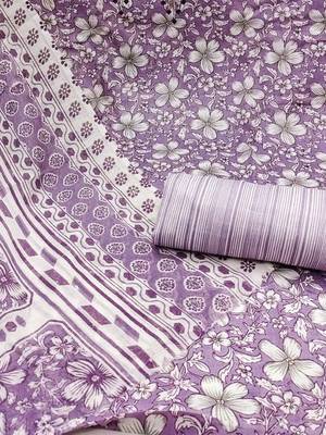 floral printed unstitched dress material 4