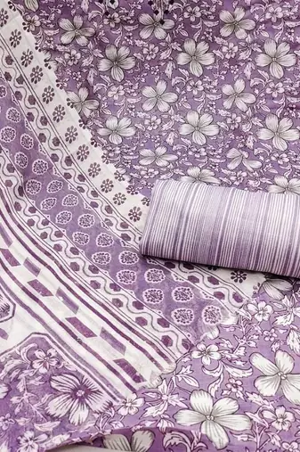 floral printed unstitched dress material