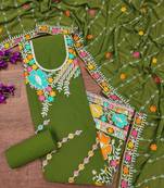 embroidered unstitched dress material