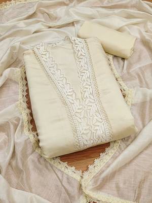 embroidered unstitched dress material 2