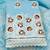 Blue & White Embroidered Cotton Unstitched Dress Material