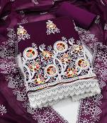 embroidered unstitched dress material